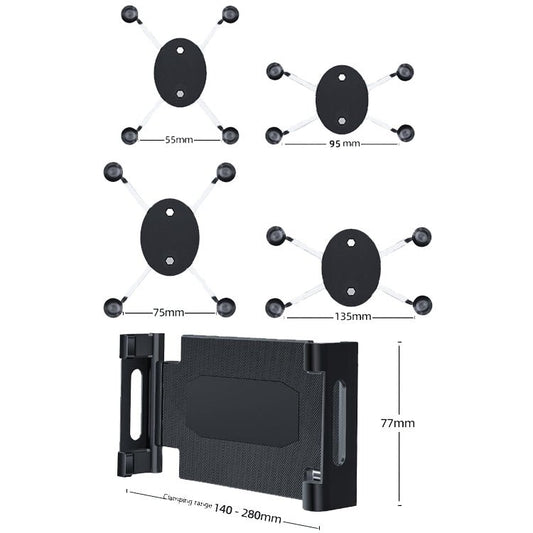 Curved Adhesive Car Instrument Table Bracket Car Mobile Phone Bracket Plastic Clamp Arm Style:, Small 4 Claw, Large 4 Claw, Plastic Clamp Arm - ORIWHIZ