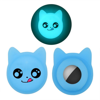 Cute Cartoon Pet Collar Anti - lost Tracker Silicone Case For AirTag, Naughty Smile - ORIWHIZ