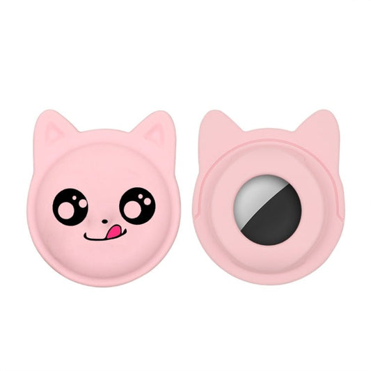Cute Cartoon Pet Collar Anti - lost Tracker Silicone Case For AirTag, Naughty Smile - ORIWHIZ