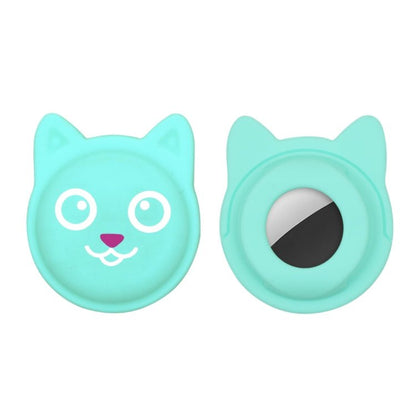 Cute Cartoon Pet Collar Anti - lost Tracker Silicone Case For AirTag, Serious Face, Naughty Smiley, Hanhan Smile - ORIWHIZ