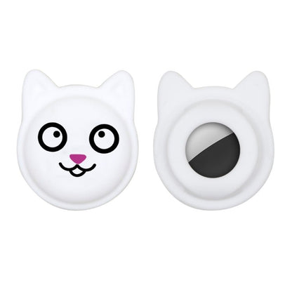 Cute Cartoon Pet Collar Anti - lost Tracker Silicone Case For AirTag, Serious Face, Naughty Smiley, Hanhan Smile - ORIWHIZ