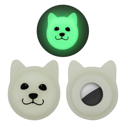 Cute Cartoon Pet Collar Anti - lost Tracker Silicone Case For AirTag, Serious Face, Naughty Smiley, Hanhan Smile - ORIWHIZ