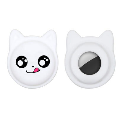 Cute Cartoon Pet Collar Anti - lost Tracker Silicone Case For AirTag, Serious Face, Naughty Smiley, Hanhan Smile - ORIWHIZ