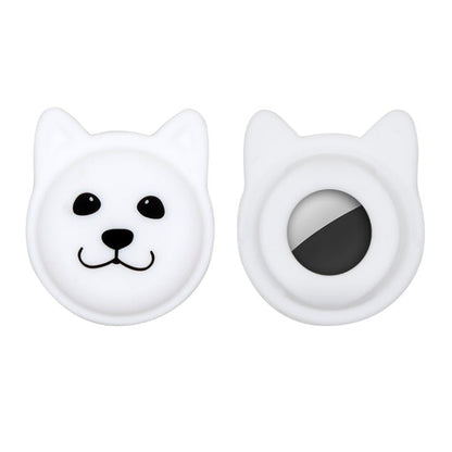 Cute Cartoon Pet Collar Anti - lost Tracker Silicone Case For AirTag, Serious Face, Naughty Smiley, Hanhan Smile - ORIWHIZ