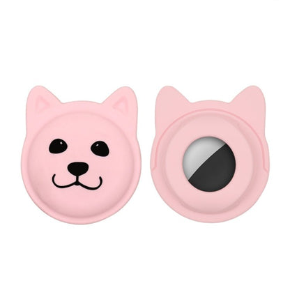 Cute Cartoon Pet Collar Anti - lost Tracker Silicone Case For AirTag, Serious Face, Naughty Smiley, Hanhan Smile - ORIWHIZ