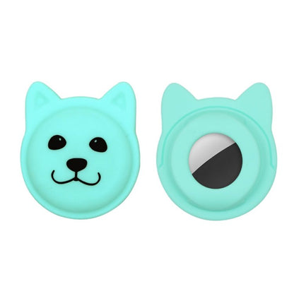 Cute Cartoon Pet Collar Anti - lost Tracker Silicone Case For AirTag, Serious Face, Naughty Smiley, Hanhan Smile - ORIWHIZ