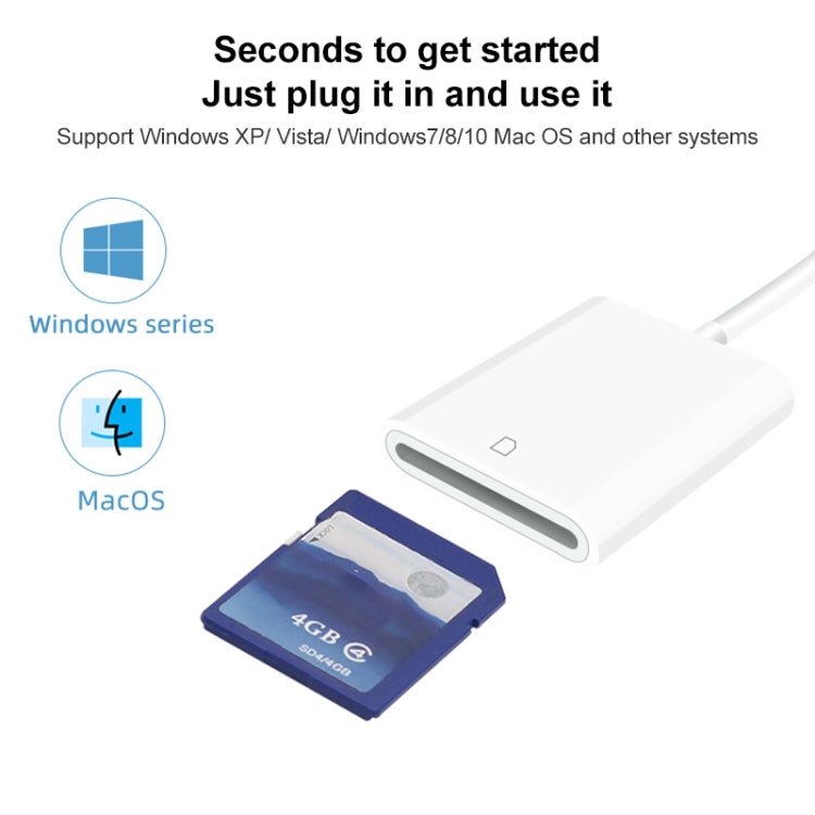 D - 118 Type - C / USB - C Mobile Phone SD Card Reader, D - 118 - ORIWHIZ