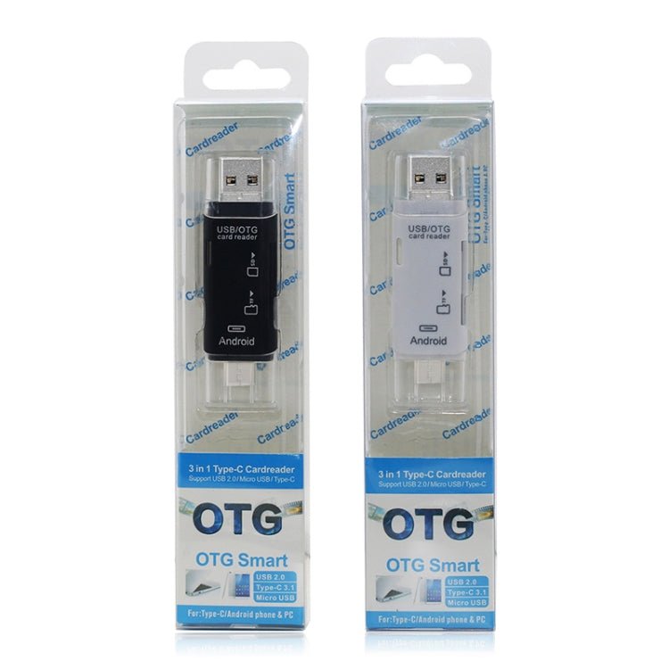 D - 178 5 In 1 Type - C / USB - C Multi - function Card Reader, D - 178(Black), D - 178(White) - ORIWHIZ