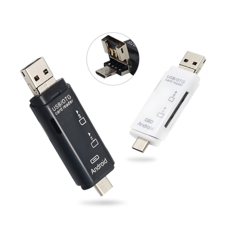 D - 178 5 In 1 Type - C / USB - C Multi - function Card Reader, D - 178(Black), D - 178(White) - ORIWHIZ