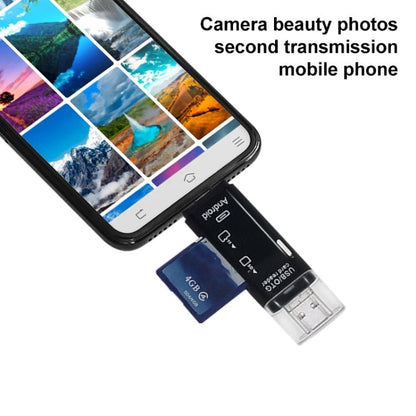 D - 178 5 In 1 Type - C / USB - C Multi - function Card Reader, D - 178(Black), D - 178(White) - ORIWHIZ