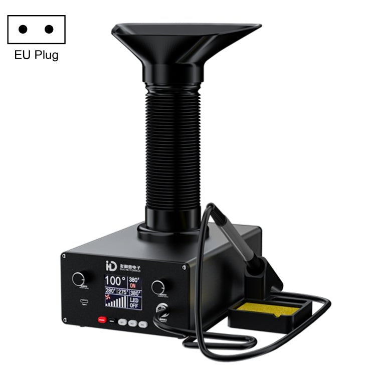 D - 201 2 in 1 Intelligent Constant Temperature Soldering Iron With Solder Smoking Absorber Tool,, US Plug, UK Plug, AU Plug, EU Plug - ORIWHIZ