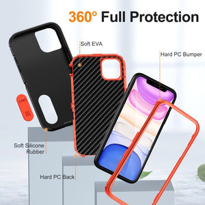 Defender Gen2 Rugged PC + Silicone Phone Case with Holder, For iPhone 11 - ORIWHIZ