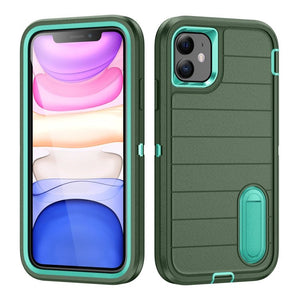 Defender Gen2 Rugged PC + Silicone Phone Case with Holder, For iPhone 11 - ORIWHIZ