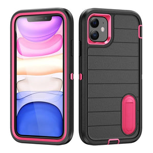 Defender Gen2 Rugged PC + Silicone Phone Case with Holder, For iPhone 11 - ORIWHIZ