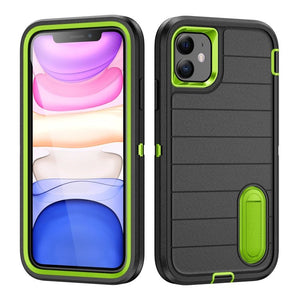 Defender Gen2 Rugged PC + Silicone Phone Case with Holder, For iPhone 11 - ORIWHIZ