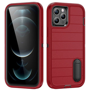 Defender Gen2 Rugged PC + Silicone Phone Case with Holder, For iPhone 12 Pro - ORIWHIZ