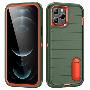 Defender Gen2 Rugged PC + Silicone Phone Case with Holder, For iPhone 12 Pro - ORIWHIZ