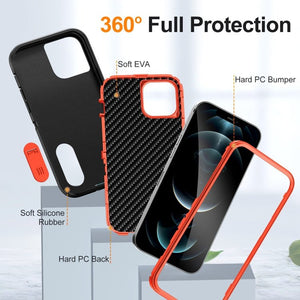 Defender Gen2 Rugged PC + Silicone Phone Case with Holder, For iPhone 12 Pro Max - ORIWHIZ