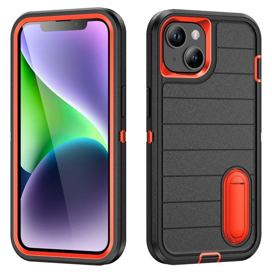 Defender Gen2 Rugged PC + Silicone Phone Case with Holder, For iPhone 13 - ORIWHIZ