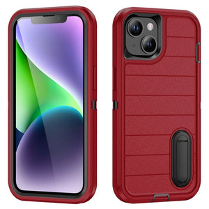 Defender Gen2 Rugged PC + Silicone Phone Case with Holder, For iPhone 13 - ORIWHIZ