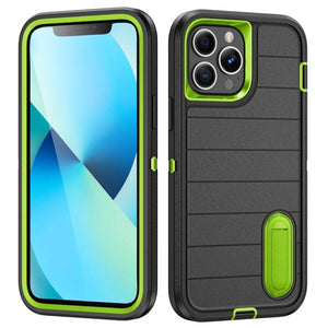 Defender Gen2 Rugged PC + Silicone Phone Case with Holder, For iPhone 13 Pro - ORIWHIZ