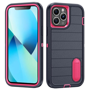 Defender Gen2 Rugged PC + Silicone Phone Case with Holder, For iPhone 13 Pro - ORIWHIZ