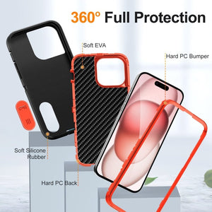 Defender Gen2 Rugged PC + Silicone Phone Case with Holder, For iPhone 14 Pro Max - ORIWHIZ