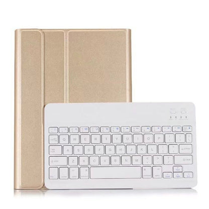 Detachable Bluetooth Keyboard + Horizontal Flip Leather Tablet Case with Holder for iPad Pro 9.7 inch, iPad Air, iPad Air 2, iPad 9.7 inch (2017), iPad 9.7 inch (2018), A07 Black, A07 Gold, A07 Blue, A07 Rose Gold - ORIWHIZApple AccessoriesiPad KeyboardiPad Keyboard For iPad Pro