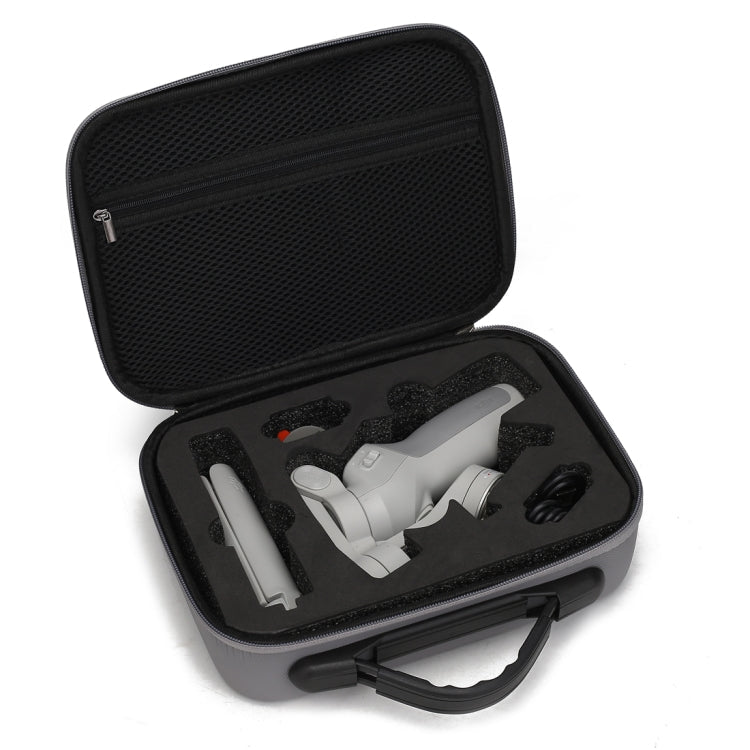 Diamond Texture Shockproof PU Portable Safety Protective Box Storage Bag for DJI Osmo Mobile 4, Grey - ORIWHIZDJI & Insta360 AccessoriesOsmo Mobile Series