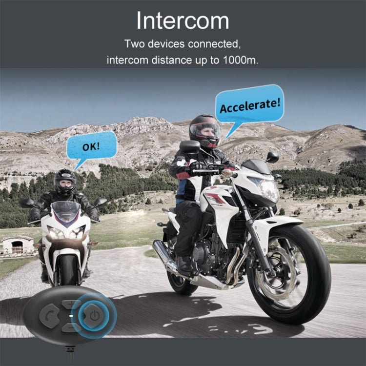 Dier DK12 800m Helmet Wireless Bluetooth Headset 5.0 Waterproof Double Motorcycle Call Headset With Intercom Function, DK12 - ORIWHIZConsumer ElectronicsMotorcycle Walkie TalkieWalkie Talkie