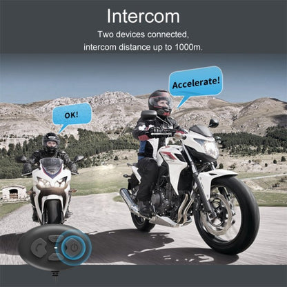 Dier DK12 800m Helmet Wireless Bluetooth Headset 5.0 Waterproof Double Motorcycle Call Headset With Intercom Function, DK12 - ORIWHIZConsumer ElectronicsMotorcycle Walkie TalkieWalkie Talkie