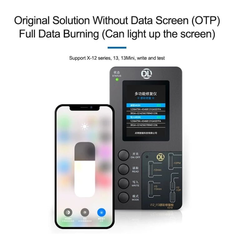 صندوق استعادة اللون الأصلي متعدد الوظائف DL F210 لأجهزة iPhone 8 - 13، اللون الأصلي - ORIWHIZ