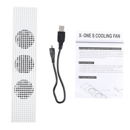 DOBE Game Console Cooling Fans with Dual USB Ports & Low/High Speed Switch for XBOX One S Console, For XBOX One S - ORIWHIZDOBEMicroSoft AccessoriesMicroSoft Accessories Charger & Power