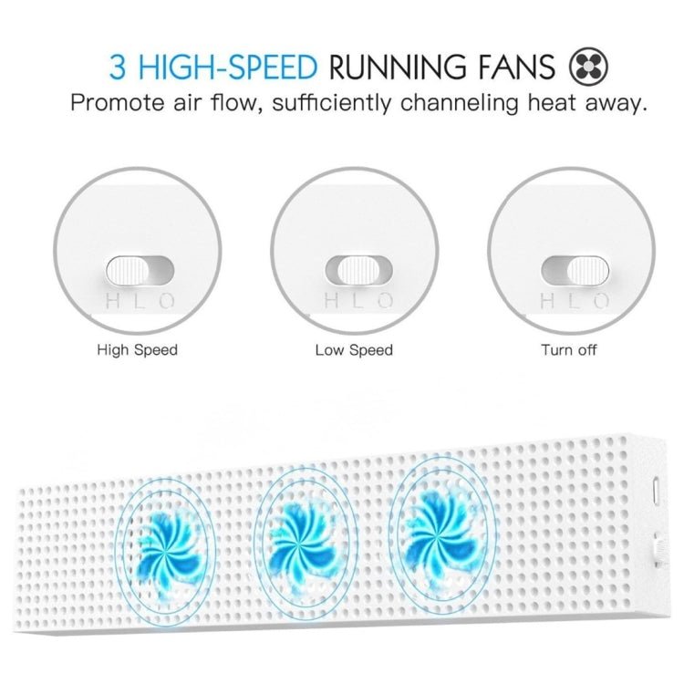 DOBE Game Console Cooling Fans with Dual USB Ports & Low/High Speed Switch for XBOX One S Console, For XBOX One S - ORIWHIZDOBEMicroSoft AccessoriesMicroSoft Accessories Charger & Power