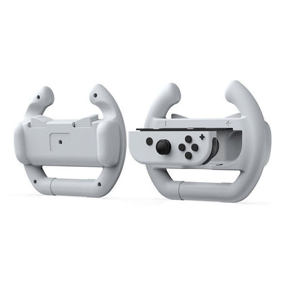 DOBE Left And Right Handle Steering Wheel For Switch OLED / Switch, Specification：, White（2PCS/Pack）, Black（2PCS/Pack）, Red + Blue（2PCS/Pack） - ORIWHIZDOBENintendo AccessoriesNintendo Accessories Gamepads