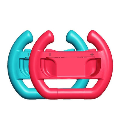 DOBE Left And Right Handle Steering Wheel For Switch OLED / Switch, Specification：, White（2PCS/Pack）, Black（2PCS/Pack）, Red + Blue（2PCS/Pack） - ORIWHIZDOBENintendo AccessoriesNintendo Accessories Gamepads