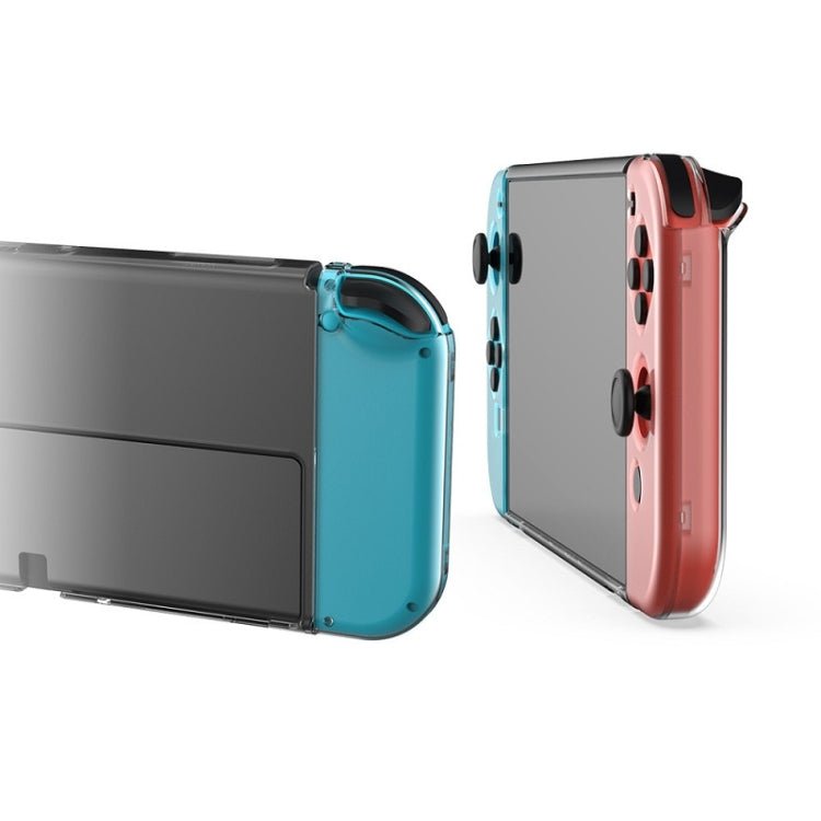 DOBE TNS - 1133B Host Protection Kit + Left And Right Handle Crystal Anti - Fall Protection Cover For Switch OLED, TNS - 1133B(Transparent Color) - ORIWHIZDOBENintendo AccessoriesNintendo Accessories Cases