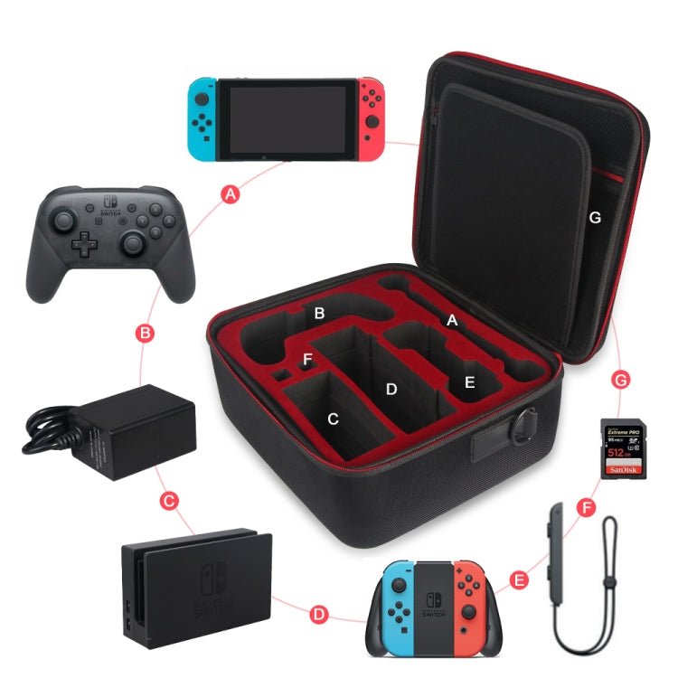 DOBE TNS - 1898 Big Protective Travel Box Storage Case EVA Carrying Bag For Nintend Switch Console, TNS - 1898 - ORIWHIZDOBENintendo AccessoriesNintendo Accessories Bags