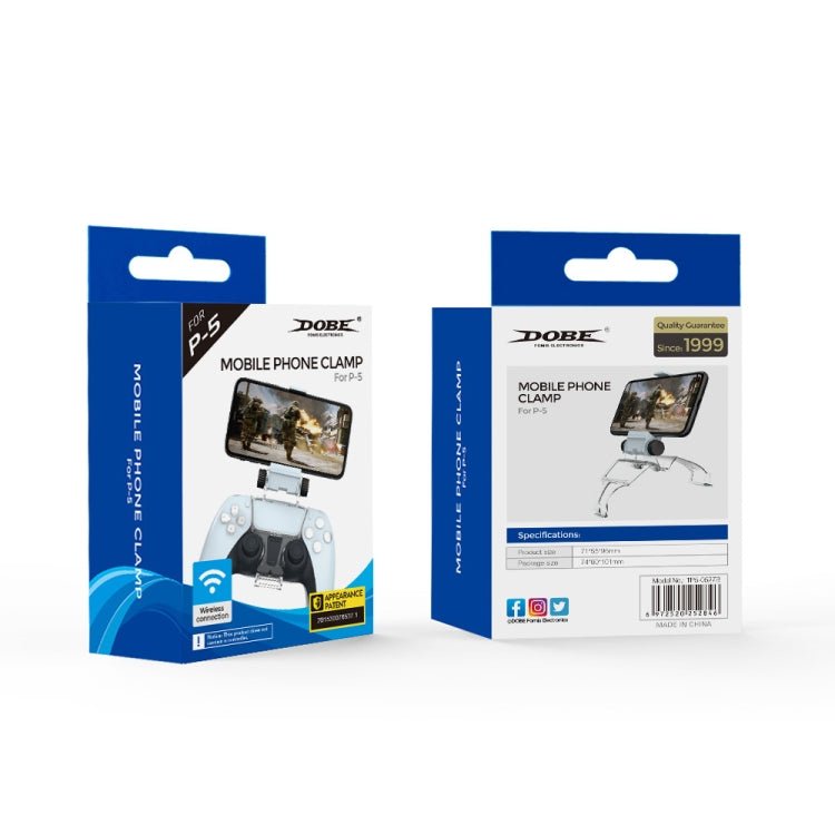 DOBE TP5 - 0527B Gamepad Controller Smart Phone Cellphone Mount holder Support Clamp Clip For PS5, TP5 - 0527B - ORIWHIZDOBESony AccessoriesSony Accessories Holder