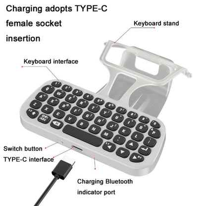 DOBE TP5 - 0556 Bluetooth Keyboard Wireless Gamepad With Headphone Jack For PS5, TP5 - 0556 Bluetooth Keyboard - ORIWHIZDOBESony AccessoriesSony Accessories Gamepads