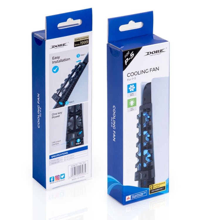DOBE TP5 - 1523 The Rear Blu - Ray Fan Host Cooling Fan For PS5, TP5 - 1523 - ORIWHIZDOBESony AccessoriesSony Accessories Others