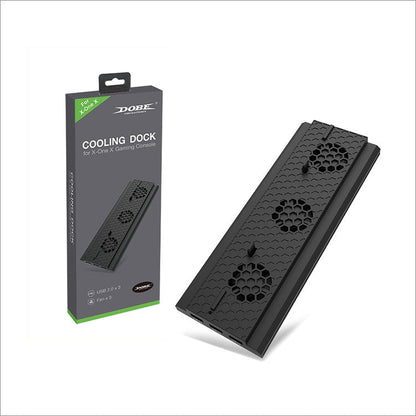 DOBE TYX - 1768 Heat Dissipate Vertical Stand Base Cooling Dock Cooling Fan Bracket for Xbox One X Game Console, TYX - 1768 - ORIWHIZDOBEMicroSoft AccessoriesMicroSoft Accessories Holder
