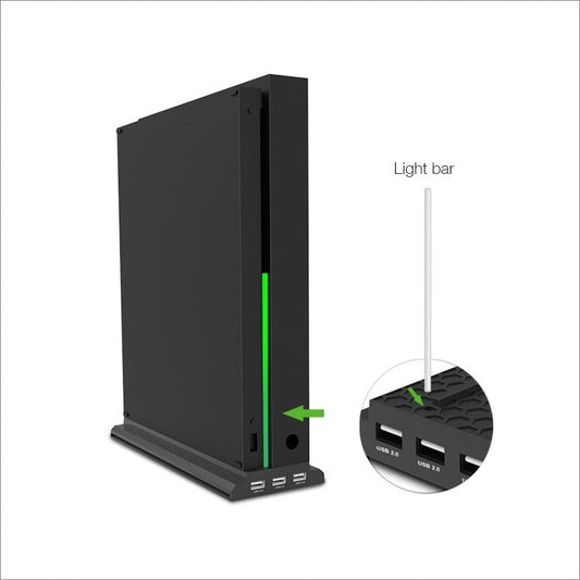 DOBE TYX - 1768 Heat Dissipate Vertical Stand Base Cooling Dock Cooling Fan Bracket for Xbox One X Game Console, TYX - 1768 - ORIWHIZDOBEMicroSoft AccessoriesMicroSoft Accessories Holder