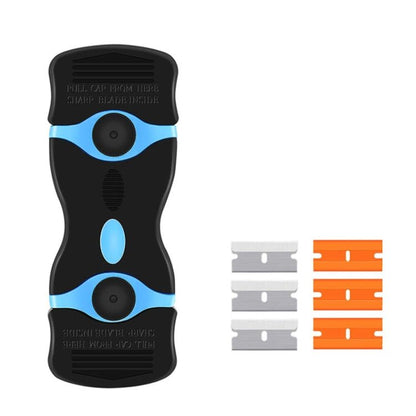 Double Headed Scraper Blade Glue Squeegee Remover Cleaner Tool, Double Headed (Orange), Double Headed (Blue), Double Headed (Yellow) - ORIWHIZ