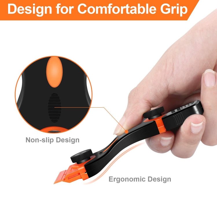 Double Headed Scraper Blade Glue Squeegee Remover Cleaner Tool, Double Headed (Orange), Double Headed (Blue), Double Headed (Yellow) - ORIWHIZ