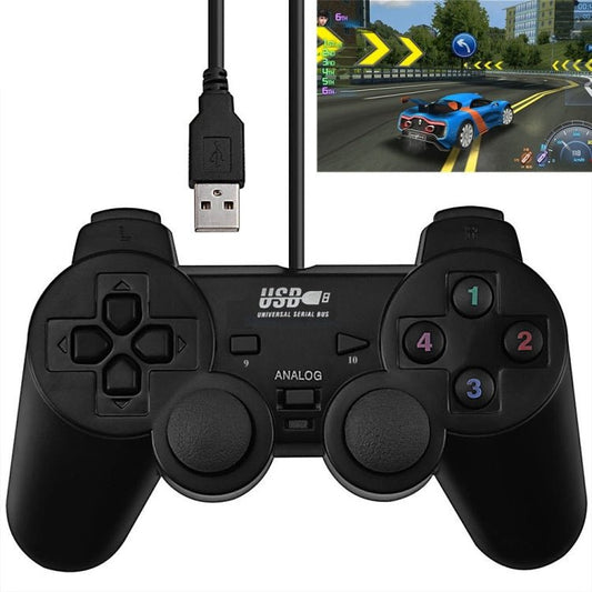 Double Shock PC USB Single Gamepad, Vibration Gamepad 11 - ORIWHIZPocket Console & AccessoriesPocket Console & Accessories AccessoriesToys & Hobbies