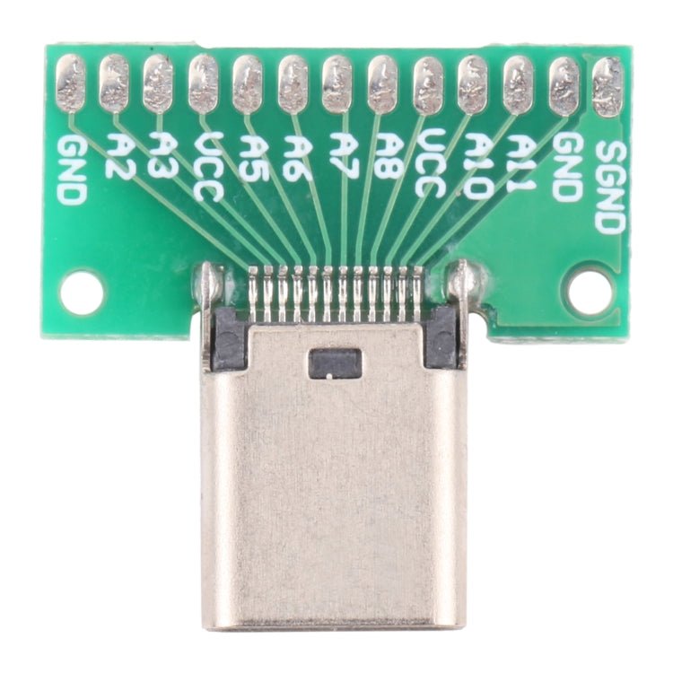 Double - sided Positive and Negative Type C Female Test Board USB 3.1 with PCB 24pin Welded, Type C Female 24pin - ORIWHIZ