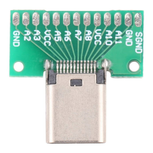 Double - sided Positive and Negative Type C Female Test Board USB 3.1 with PCB 24pin Welded, Type C Female 24pin - ORIWHIZ