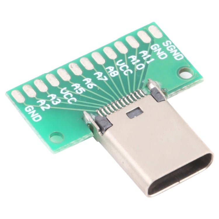 Double - sided Positive and Negative Type C Female Test Board USB 3.1 with PCB 24pin Welded, Type C Female 24pin - ORIWHIZ