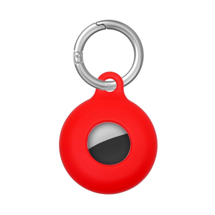 Dual - Side Hollow Anti - scratch Silicone Shockproof Protective Cover Case with Keychain Hook Loop, For AirTag - ORIWHIZ